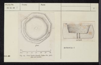 Gigha, St Cathan's Church And Kilchattan Burial Ground, NR64NW 1, Ordnance Survey index card, page number 2, Recto