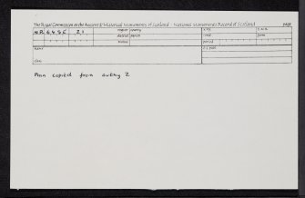 Dun Beachaire, NR64SE 21, Ordnance Survey index card, Recto