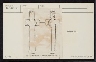 Gigha, Tarbert, Burial Ground, NR65SE 13, Ordnance Survey index card, page number 2, Recto