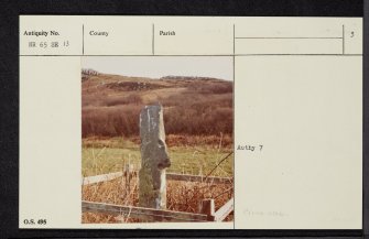 Gigha, Tarbert, Burial Ground, NR65SE 13, Ordnance Survey index card, page number 3, Recto