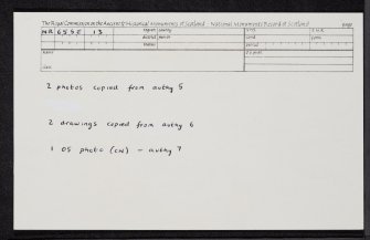 Gigha, Tarbert, Burial Ground, NR65SE 13, Ordnance Survey index card, Recto