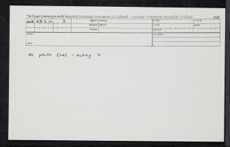 Jura, Tobar Challuim-Cille, NR68SW 3, Ordnance Survey index card, Recto