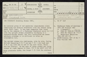 Macharioch, NR70NW 5, Ordnance Survey index card, page number 1, Recto