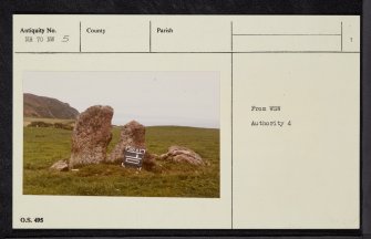 Macharioch, NR70NW 5, Ordnance Survey index card, page number 1, Recto