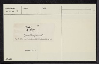 Macharioch, NR70NW 5, Ordnance Survey index card, page number 2, Recto