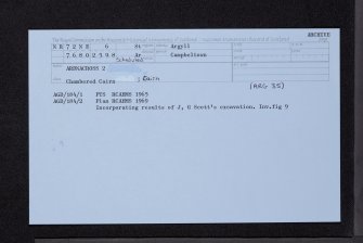 Ardnacross 2, Kintyre, NR72NE 6, Ordnance Survey index card, Recto