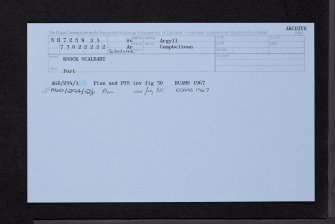 Knock Scalbart, NR72SW 25, Ordnance Survey index card, Recto