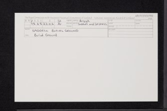 Saddell Burial Ground, NR73SE 8, Ordnance Survey index card, Recto