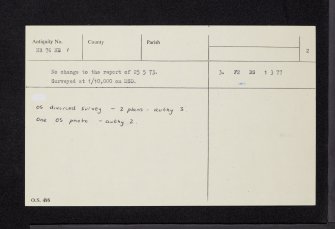 Eilean Tigh, NR76NE 1, Ordnance Survey index card, page number 2, Verso