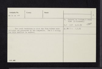 Carse, NR76SW 10, Ordnance Survey index card, page number 2, Verso