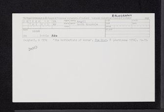 Carse, NR76SW 10, Ordnance Survey index card, Recto