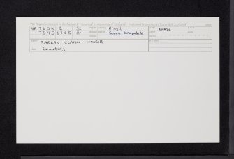 Earran Clann Imheir, NR76SW 12, Ordnance Survey index card, Recto