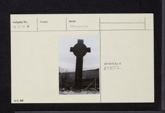 Kilmory Chapel, Macmillan's Cross, NR77NW 2, Ordnance Survey index card, Recto