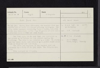 Ormsary, NR77SW 4, Ordnance Survey index card, Recto