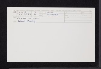 Eilean Na Circe, NR78NE 3, Ordnance Survey index card, Recto