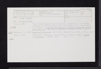 Upper Fernoch, NR78NW 6, Ordnance Survey index card, Recto