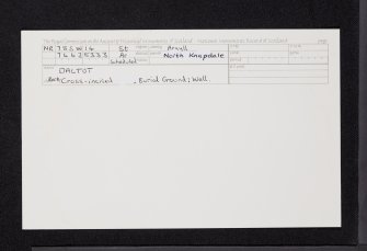 Daltot, NR78SW 14, Ordnance Survey index card, Recto