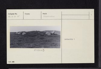 Droineach, NR78SW 15, Ordnance Survey index card, page number 1, Recto