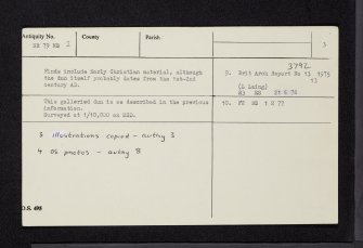 Ardifuir, NR79NE 2, Ordnance Survey index card, page number 3, Recto