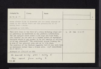 Kilmory Oib, NR79SE 19, Ordnance Survey index card, page number 2, Recto