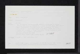South Leachnaban, NR79SE 31, Ordnance Survey index card, Recto