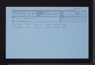 South Leachnaban, NR79SE 31, Ordnance Survey index card, Recto
