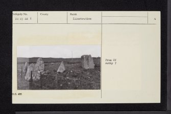 Arran, Auchengallon, NR83SE 1, Ordnance Survey index card, page number 4, Verso