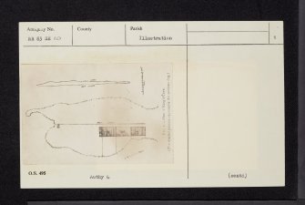 Arran, Drumadoon, King's Cave, NR83SE 10, Ordnance Survey index card, page number 1, Recto