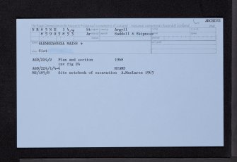 Glenreasdell Mains, NR85NE 14.4, Ordnance Survey index card, Recto