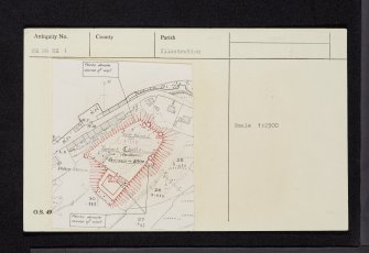 Tarbert, Tarbert Castle, NR86NE 1, Ordnance Survey index card, Recto