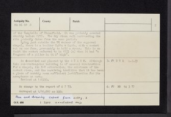 Cille Bhride, Whitehouse, NR86SW 2, Ordnance Survey index card, page number 2, Verso