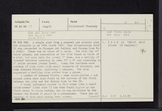 Badden, NR88NE 17, Ordnance Survey index card, page number 1, Recto
