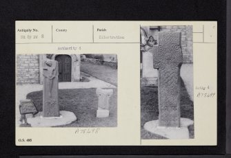 Kilmartin Churchyard, NR89NW 8, Ordnance Survey index card, Recto
