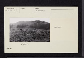 Rhudil, NR89NW 27, Ordnance Survey index card, page number 1, Recto