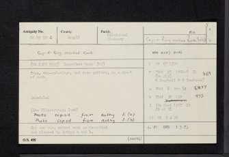 Cairnbaan 4, NR89SW 2, Ordnance Survey index card, page number 1, Recto