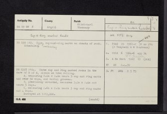 Cairnbaan 1, NR89SW 3, Ordnance Survey index card, page number 1, Recto