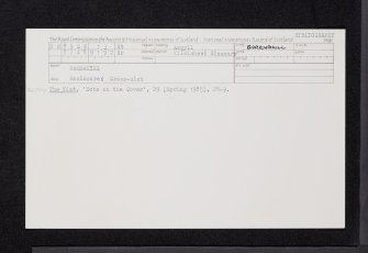 High Barnakill, NR89SW 13, Ordnance Survey index card, Recto