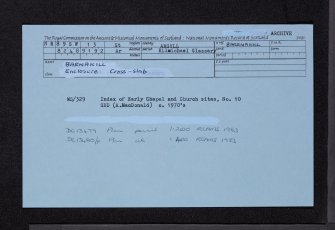 High Barnakill, NR89SW 13, Ordnance Survey index card, Recto