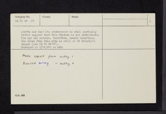 High Barnakill, NR89SW 13, Ordnance Survey index card, page number 3, Recto