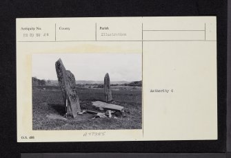 Dunamuck, NR89SW 28, Ordnance Survey index card, Recto