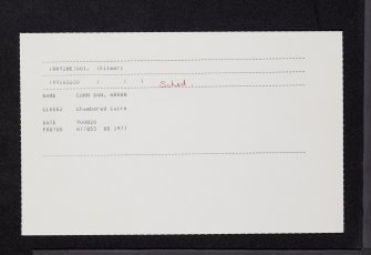 Arran, Carn Ban, NR92NE 1, Ordnance Survey index card, Recto