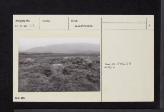 Arran, Machrie Moor 4, NR93SW 1.2, Ordnance Survey index card, page number 2, Verso