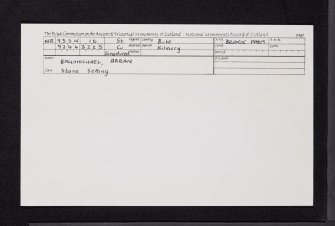 Arran, Ballymichael, NR93SW 16, Ordnance Survey index card, Recto