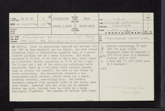 Bute, Glenvoidean 2, NR97SE 2, Ordnance Survey index card, page number 1, Recto
