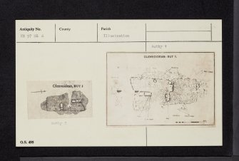 Bute, Glenvoidean 2, NR97SE 2, Ordnance Survey index card, Recto