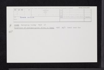 Barr Iola, NR98SW 2, Ordnance Survey index card, Recto