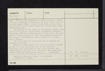 Crarae Garden, NR99NE 6, Ordnance Survey index card, page number 2, Verso