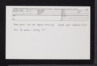 Crarae Garden, NR99NE 6, Ordnance Survey index card, Recto