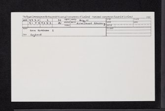 Loch Glashan, NR99SW 2, Ordnance Survey index card, Recto