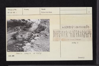 Holy Island, St Molaise's Cave, NS02NE 4, Ordnance Survey index card, page number 3, Recto